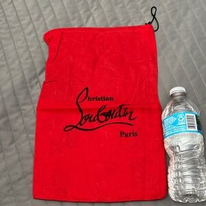 Christian Louboutin Red Bag with Black Logo